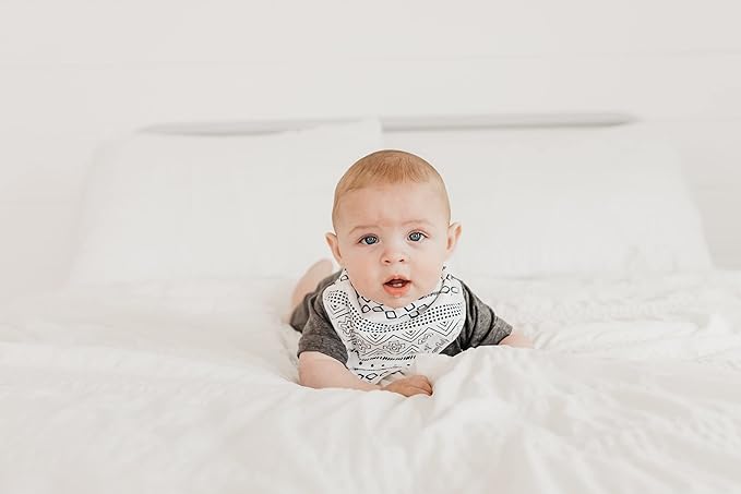 Copper Pearl 4 Pack Soft Cotton Baby Bibs - Image 5