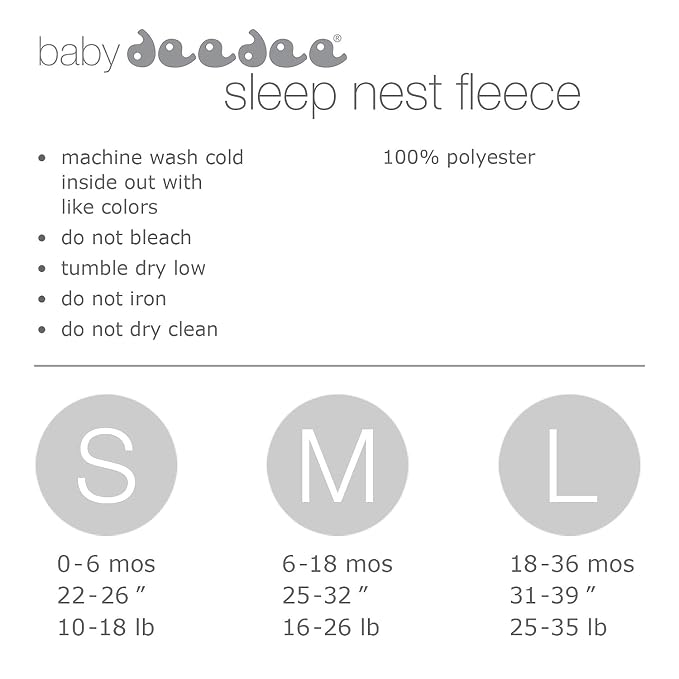 baby deedee Sleep Nest Fleece Baby Sleeping Bag, 18-36 Month - Image 8