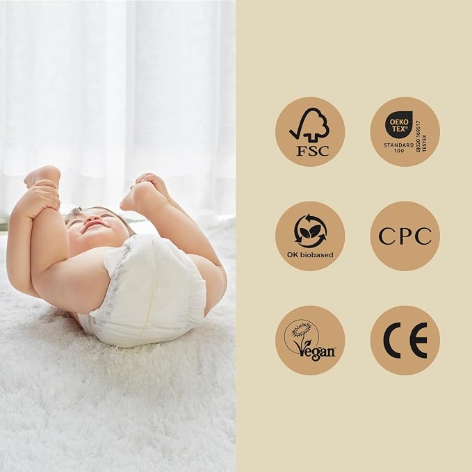 ECO BOOM Diapers, Viscose from Bamboo Diapers, Natural Soft Disposable Nappies - Image 2