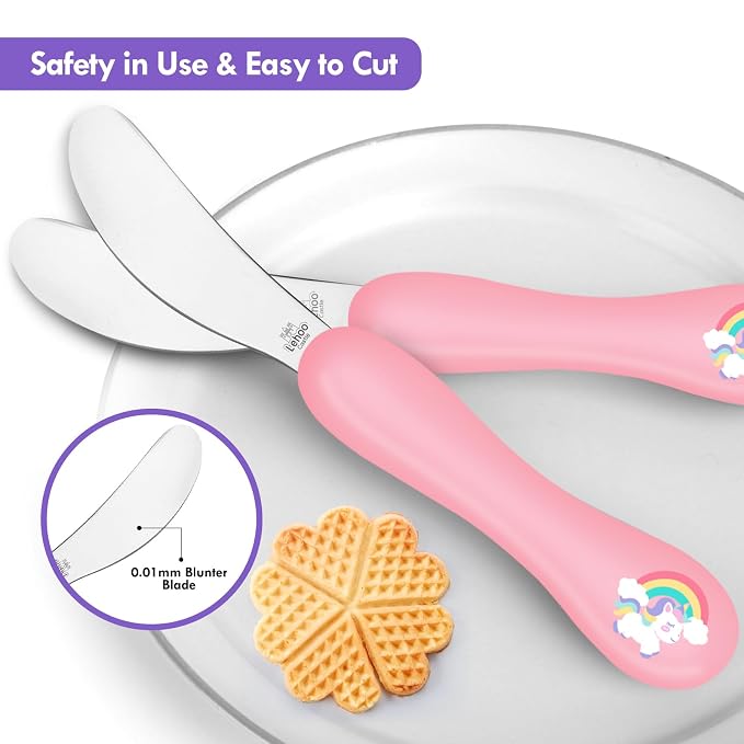 Lehoo Castle 6 Pieces Toddler Utensils, Kids Silverware - Image 3