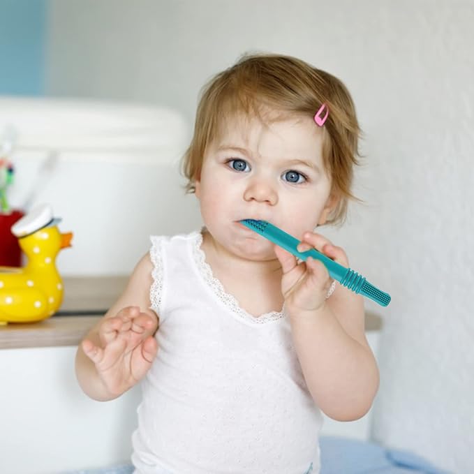 Fu Store Hollow Teether Tube Chew Straw Sensory Toy - Image 5
