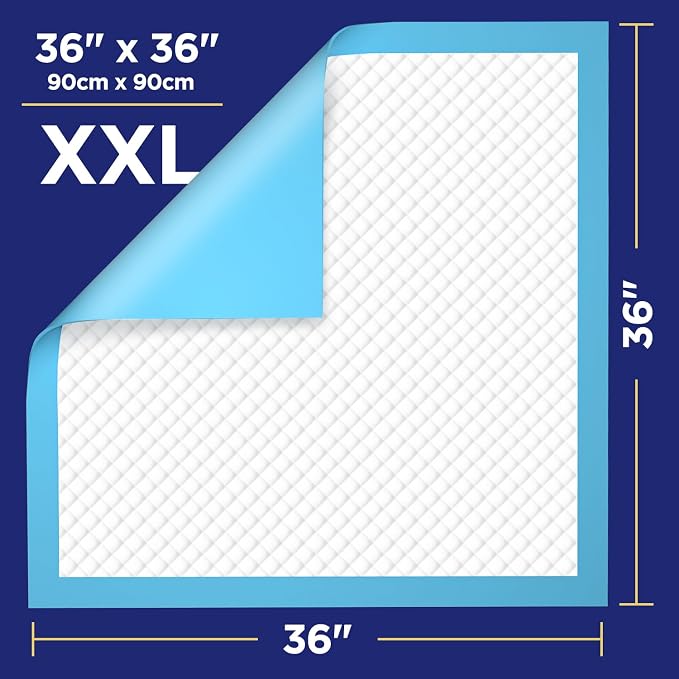 Bed Pads Disposable for Adults 36" x 36" - Image 2