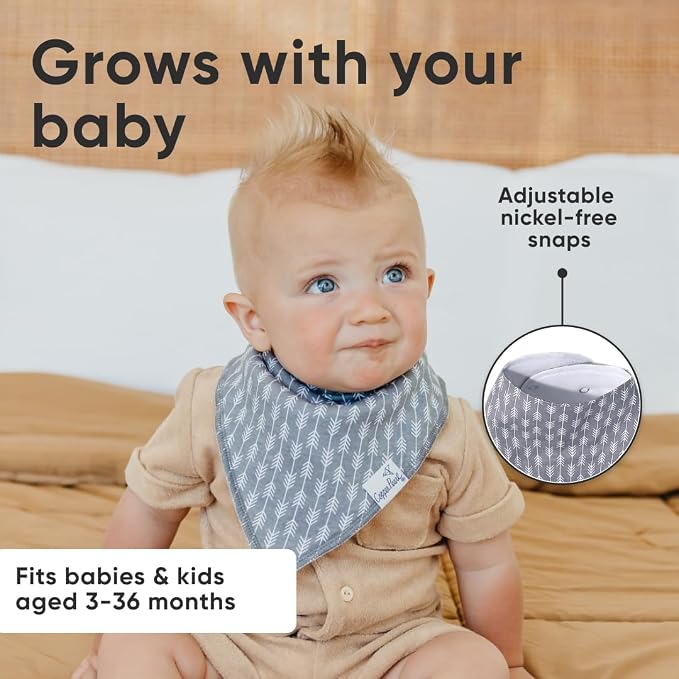 Copper Pearl 4 Pack Soft Cotton Baby Bibs - Image 5