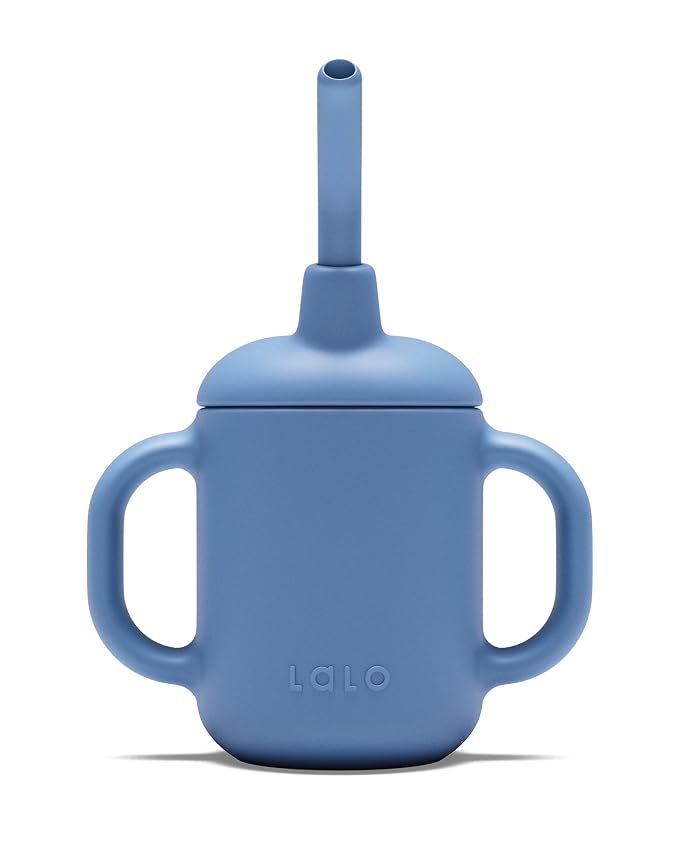 Lalo Little Cup, Non-Toxic Silicone Straw Cup by Lalo