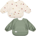 Long Sleeve Baby Bib, Waterproof Fabric, Catch-All Pocket, Baby Smock Bib by Unknown