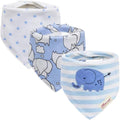 JN&LULU 3 Pack Newborn Baby Bibs Bandana Drool Bibs by JNLULU