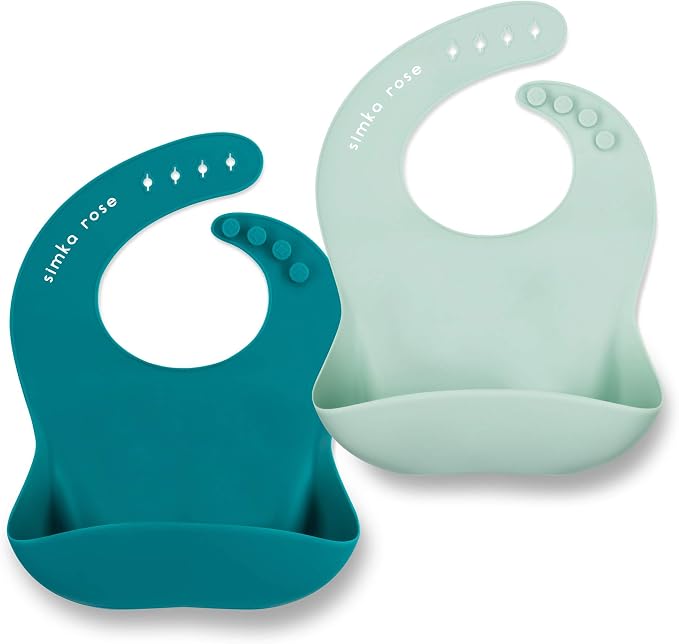 Simka Rose Silicone Baby Bibs by simkarose