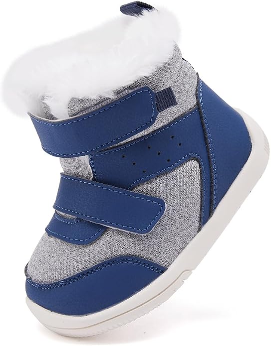 BMCiTYBM Toddler Baby Winter Snow Boots Boy Girl Faux Fur Warm Non Slip First - Image 3
