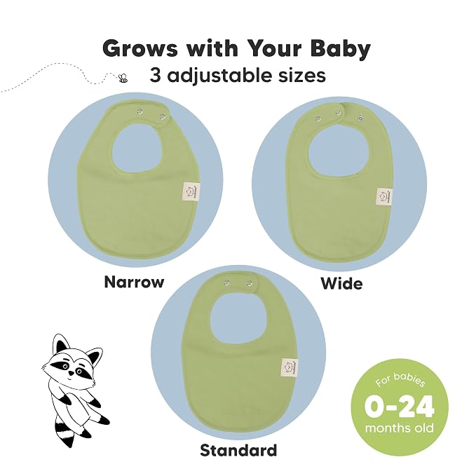8-Pack Organic Baby Bibs for Boys, Girls - Image 4