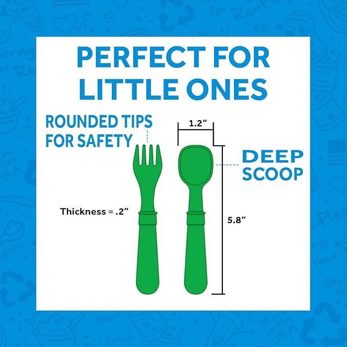 Re-Play Toddler Forks and Spoons Set - Image 3