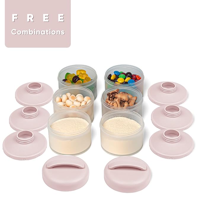 Termichy Stackable Formula Dispenser Portable Milk Powder Container, 2 Pack - Image 3