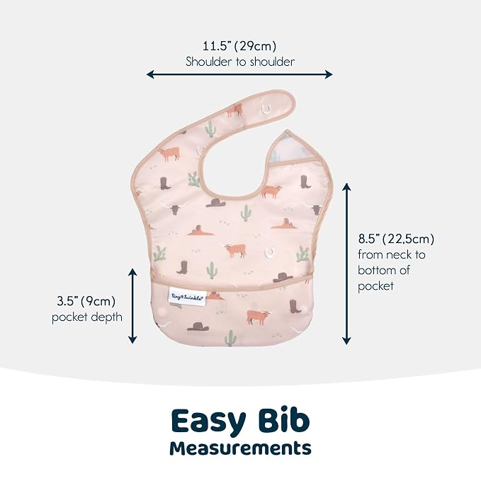Tiny Twinkle Mess Proof Baby Bibs - Image 7