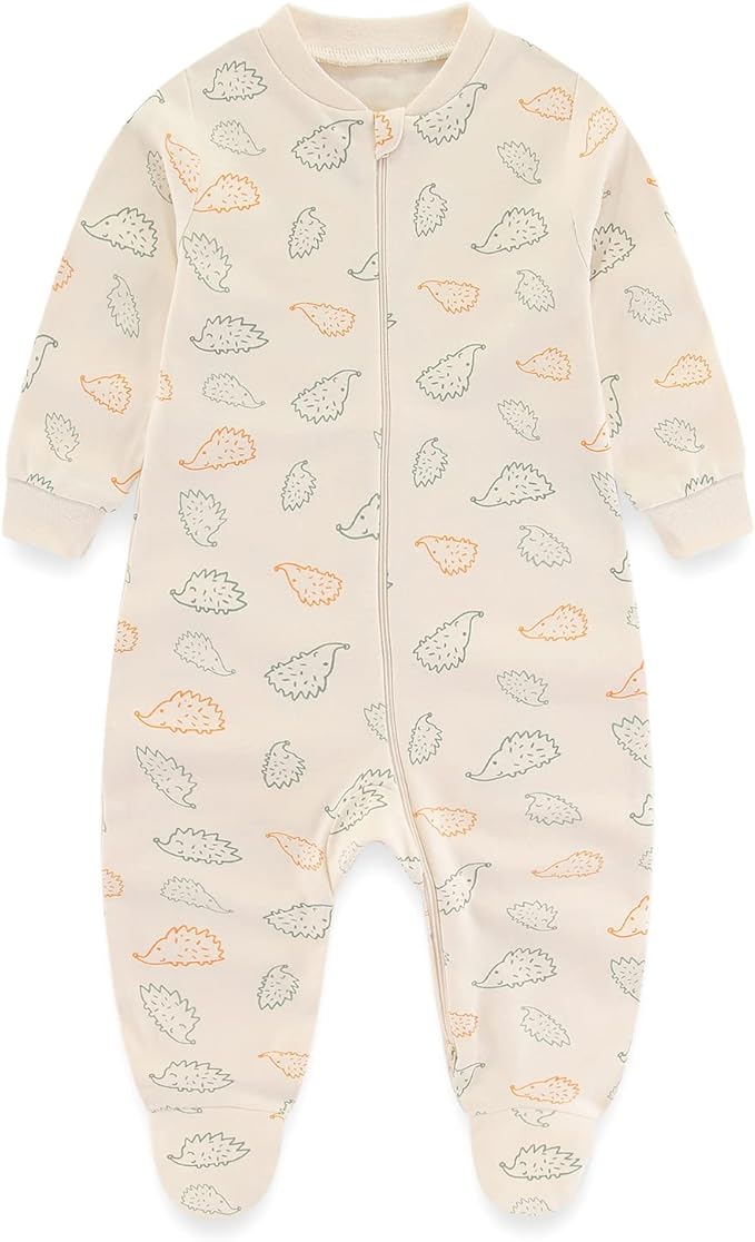 Newborn Baby 2-way Zipper Romper Cotton One-piece Jumsuit 3-pack, 0-24 Months - Image 3