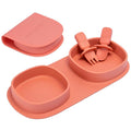 Silicone Foldable Novelty Dinner Plates, Baby Plates Travel Essential by YAHAA