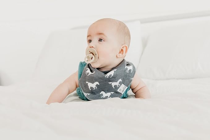 Copper Pearl 4 Pack Soft Cotton Baby Bibs - Image 7