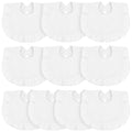 Seematn 10 Pcs Baby Muslin Bibs Drool Bibs Bandana Ruffle Soft Cotton by Seematn
