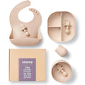SAMiGO Silicone Baby Feeding Set, Suction Plate Bowl Set, Self Feeding Spoons by SAMiGO
