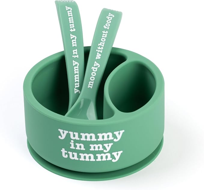 Bella Tunno Silicone Suction Bowl & Spoons by BellaTunno