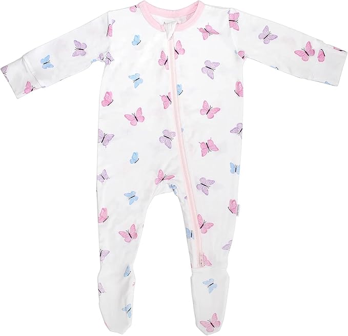 Bamboo Little Soft Baby Footie Pajamas, Baby Clothes, Newborn Sleepers by BambooLittle