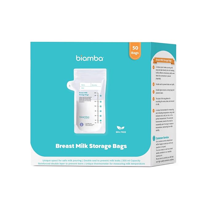 50-Piece Milk Storage Bags Breastmilk by Biamba - Image 6