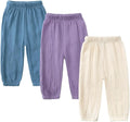 MYGBCPJS Baby Boys Girls Cotton Linen Trousers Kids Casual Ankle Pants Loose by MYGBCPJS