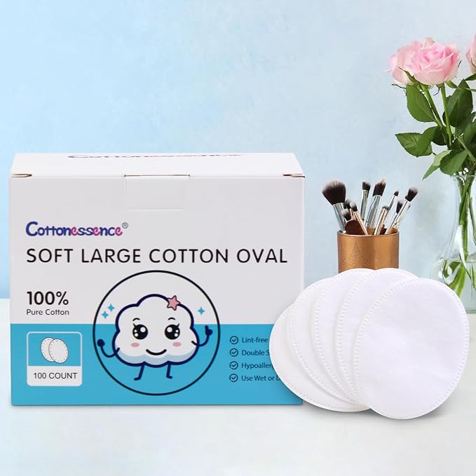 Oval Cotton Pads- 100% Pure Cotton, Gentle Enough - Image 7