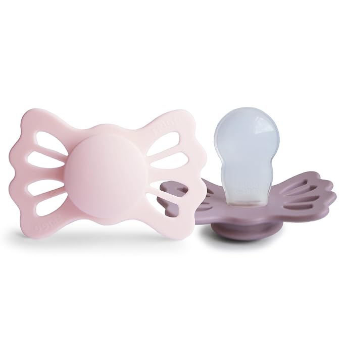 FRIGG Lucky Symmetrical SilkySoft Silicone Baby Pacifier | Made in Denmark | by mushie