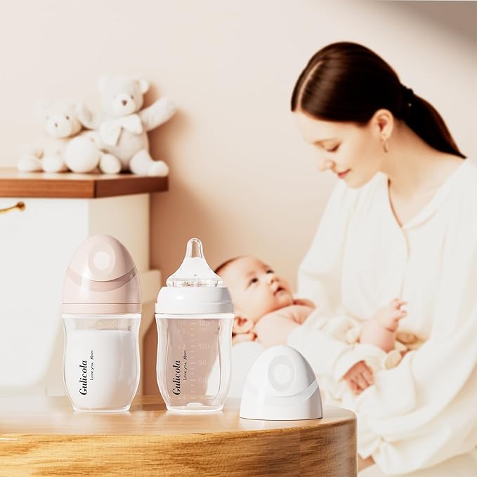 Gulicola PP Baby Breastfeeding Bottles Newborn Set 4 Pack, Extra Slow Flow - Image 2