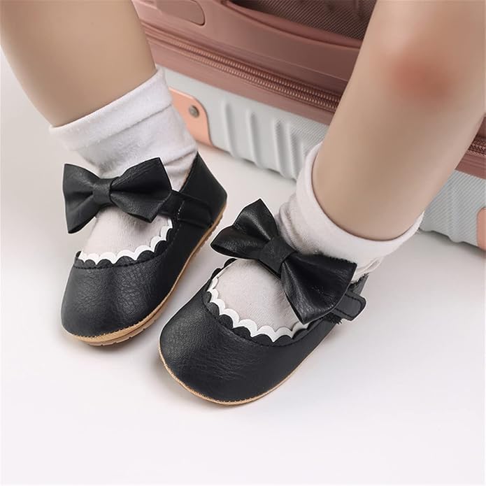 COSANKIM Baby Girls Mary Jane Flats Shoes Anti-Slip Rubber Sole Infant Toddler - Image 2