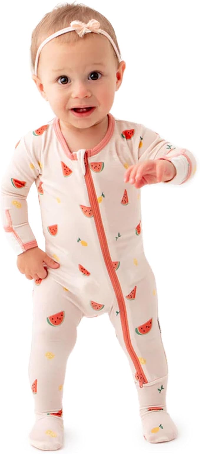 Bamboo Little Soft Baby Footie Pajamas, Baby Clothes, Newborn Sleepers - Image 7
