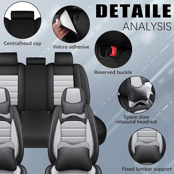 Leather Seat Cover for Ford Edge 2010-2026, Waterproof Soft Seat Covers - Image 4