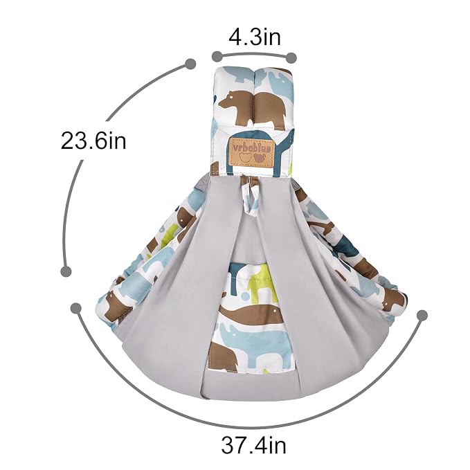 Baby Sling Carrier Newborn, Adjustable Easy Wearing Baby Nursing Warp Sling - Image 7