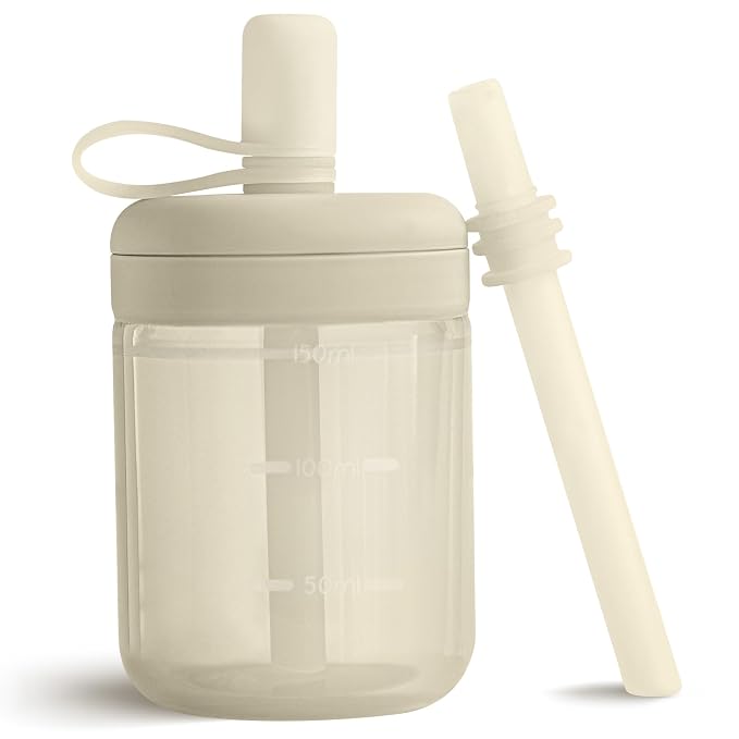 Moonkie Baby Straw cup | Silicone Toddler Sippy Cup Training Cup by Moonkie