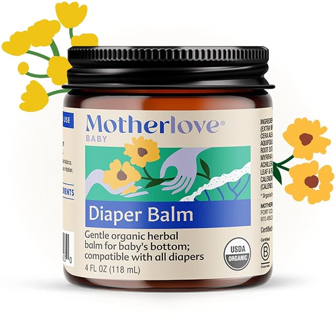Motherlove Diaper Balm Organic Herbal Diaper Rash Cream—Cloth diaper Safe - Image 7