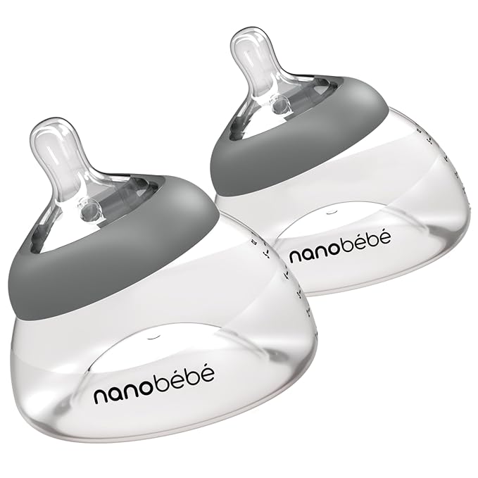 Nanobebe Breastmilk Bottle, Breastfeeding Newborn Breast Like, Anti Colic by Nanobebe