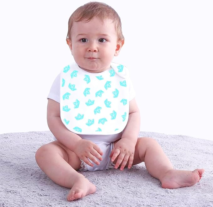 Baby Bibs Soft and Absorbent Organic Cotton Bandana Drool Bibs Set - Image 6