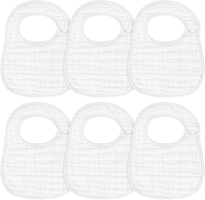 Accmor Muslin Baby Drool Bibs 6 Pack Baby Bandana Drool Bibs Soft Cotton Baby by Accmor