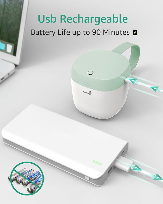 GROWNSY Pacifier Sanitizer Portable, UV Light Sanitizer on The Go, USB Charging - Image 2