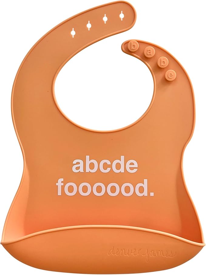 Denver James Silicone Feeding Bibs | Dishwasher Safe. Waterproof. Adjustable. by DenverJames