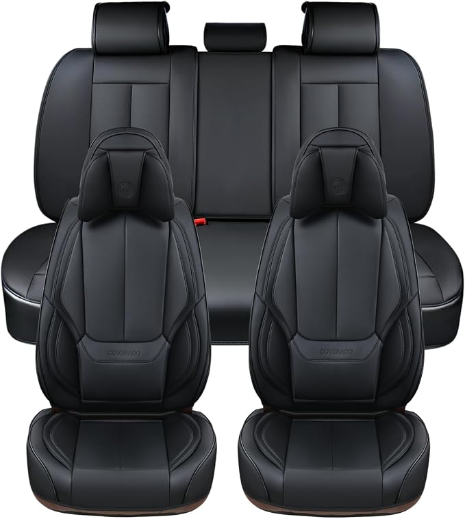 Coverado Car Seat Covers 5 Pieces, Full Set Universal Seat Covers - Image 2