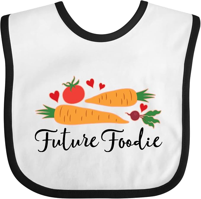 inktastic Future Foodie Cute Vegetable Baby Bib by Inktastic