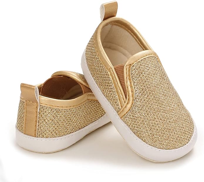LONSOEN Baby Girls Boys Loafers Prewalker Dress Crib Shoes - Image 5