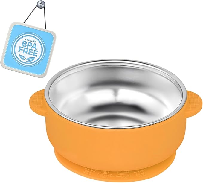 1 Pack Stainless Steel Toddler Suction Bowls by Unknown