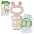 Haakaa Baby Fruit Food Feeder & Mini Freezer Nibble Tray Combo, Breastmilk by haakaa