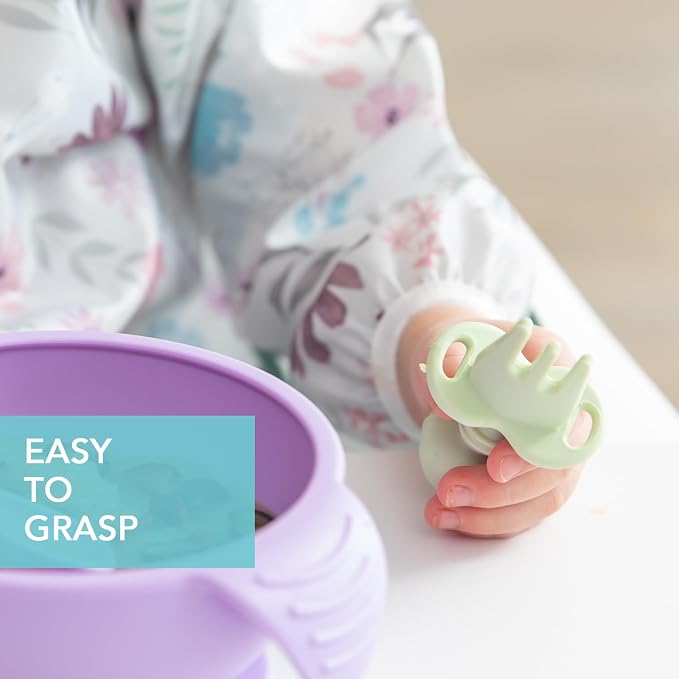 Bumkins Baby Utensils Set, Chewtensils Silicone Spoons - Image 4