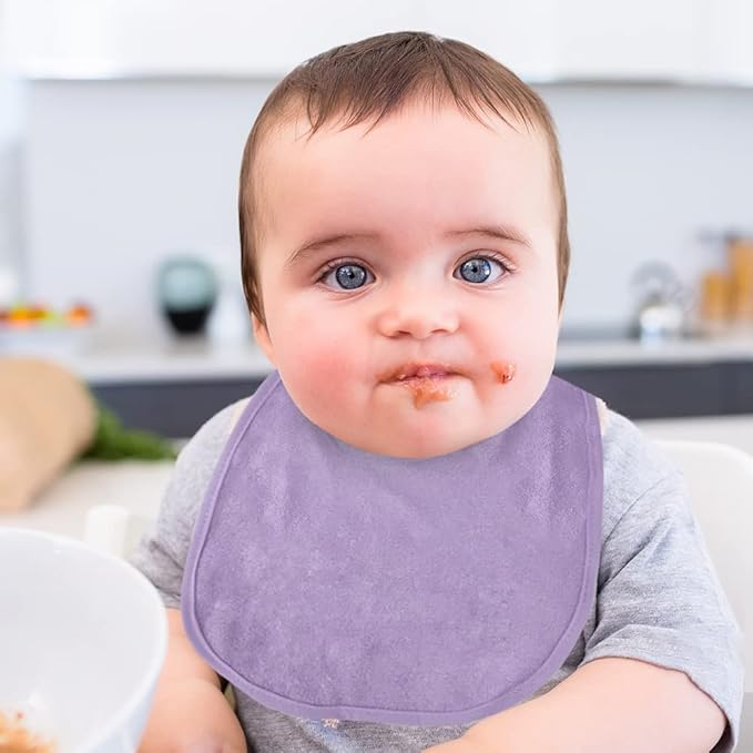 Vicloon Baby Bibs, Baby Bibs for Girls & Boys, Terry Drool Cotton Bibs - Image 7