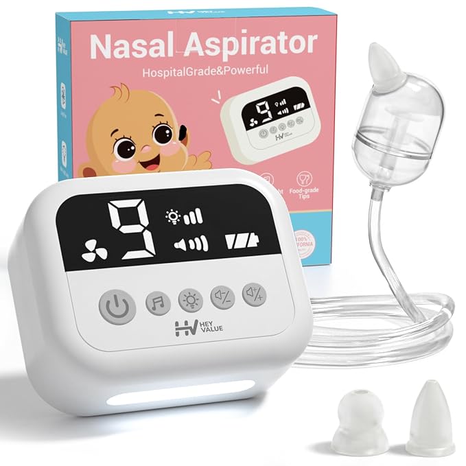 HEYVALUE Nasal Aspirator for Baby, Hospital Grade Nose Sucker by HEYVALUE