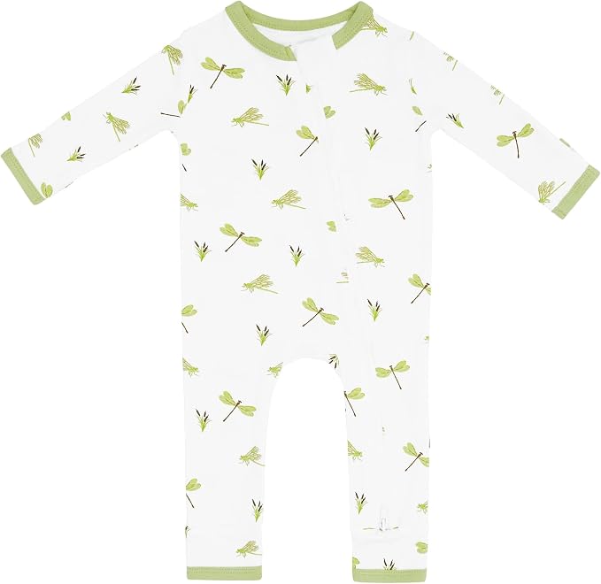 KYTE BABY Unisex Rayon Made From Bamboo Zippered Rompers 0-24 Months by KYTEBABY
