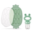 Haakaa Baby Fruit Food Feeder & Silicone Freezer Nibble Tray Combo by haakaa