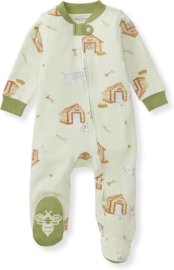 Burt’s Bees Baby Boys' One-Piece Sleep and Play 100% Organic Cotton PJs by BurtsBeesBaby